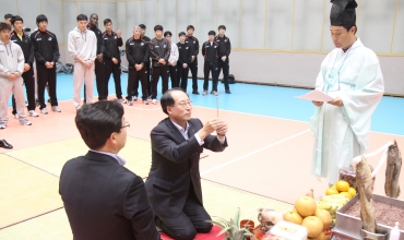 V-리그 무사고 우승 기원제